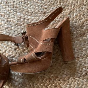 Steve Madden brown Suede heels SZ 8